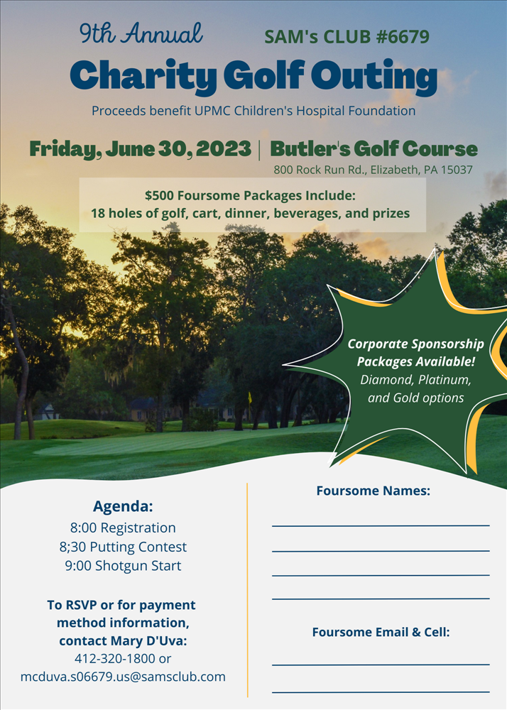 SAM'S CLUB 9TH ANNUAL CHARITY GOLF OUTING