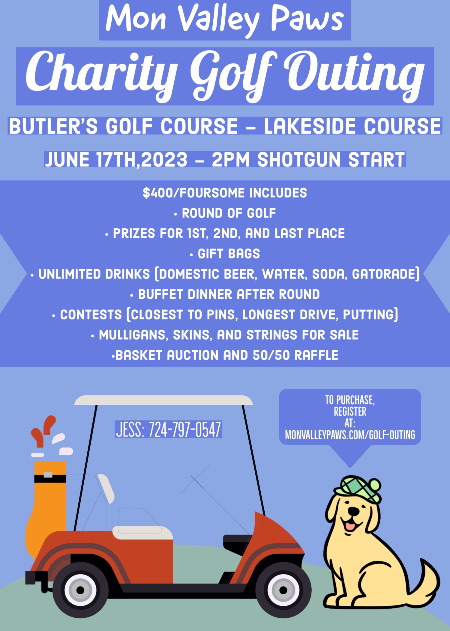 MON VALLEY PAWS CHARITY GOLF OUTING