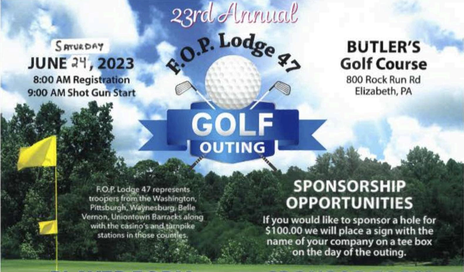 F.O.P. LODGE 47 - 23RD ANNUAL OUTING