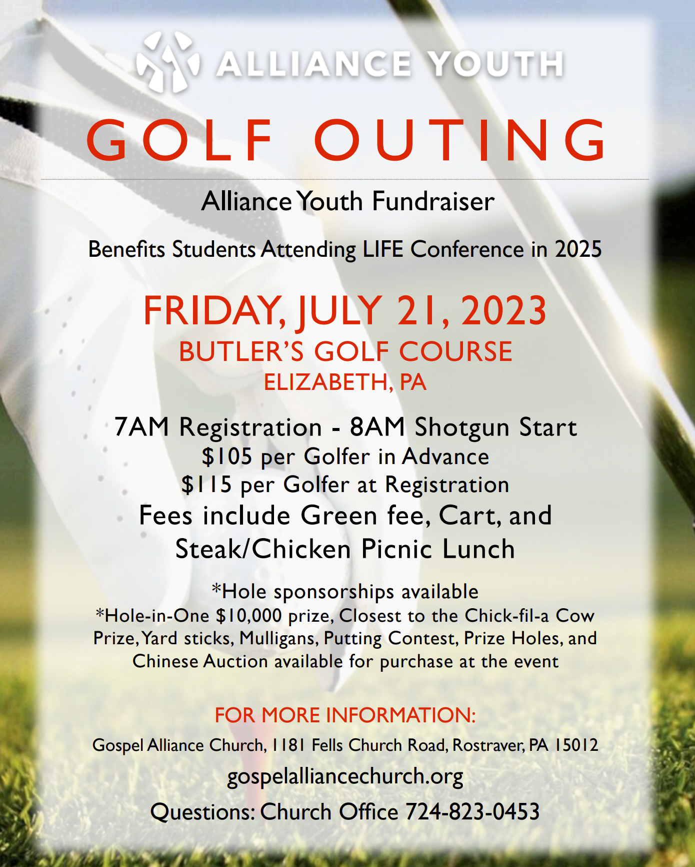 ALLIANCE YOUTH FUNDRAISER/GOLF OUTING