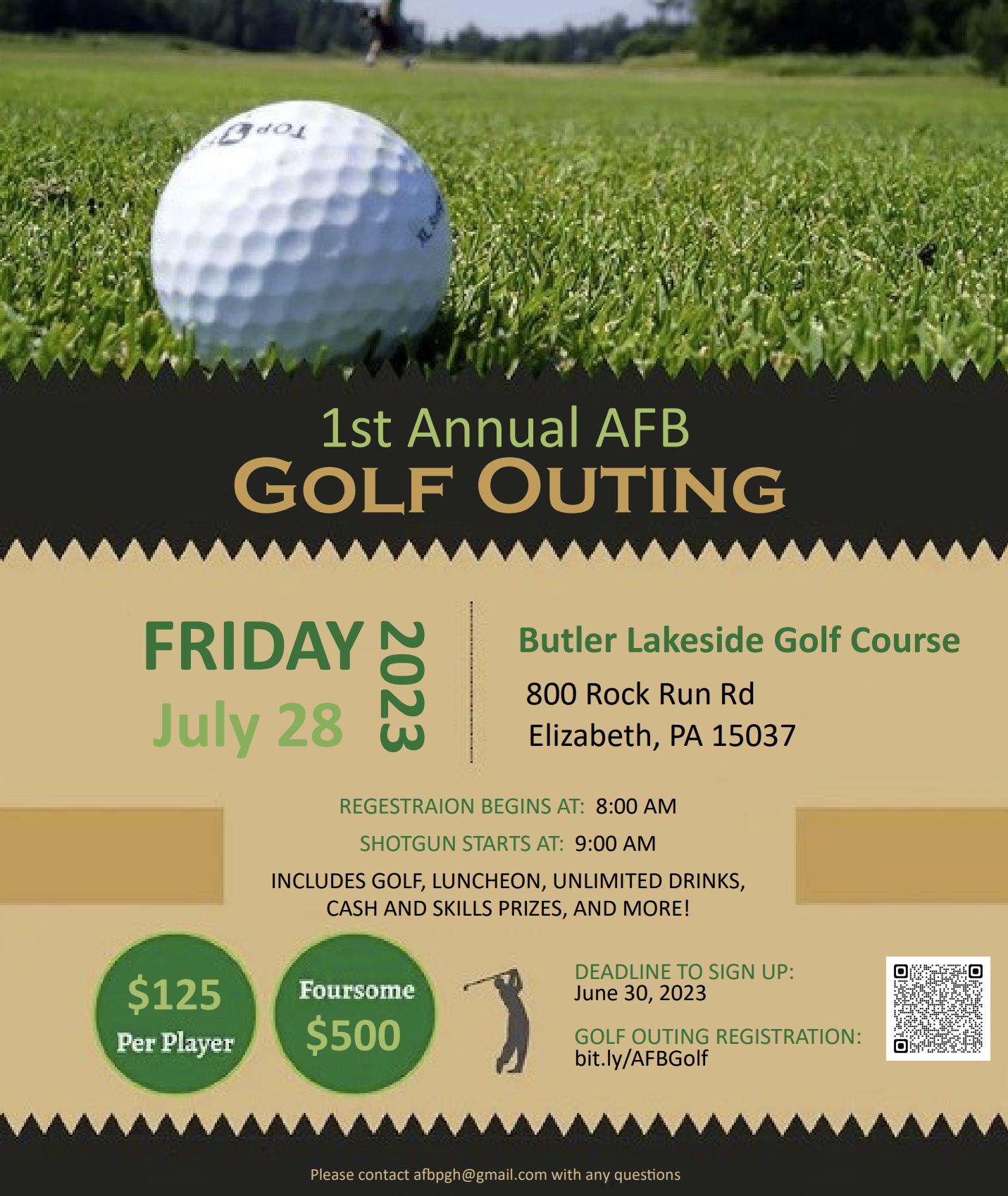 1st ANNUAL AFB GOLF OUTING