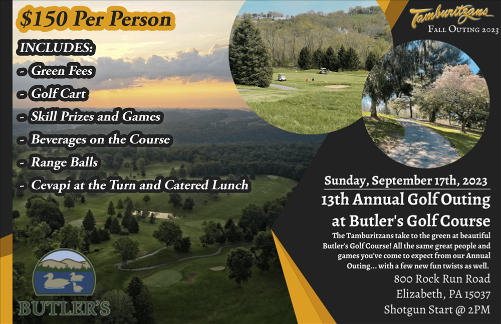 TAMBURITZANS 13TH ANNUAL GOLF OUTING